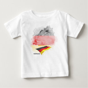 T-shirt Pour Bébé Drapeau de l'Allemagne