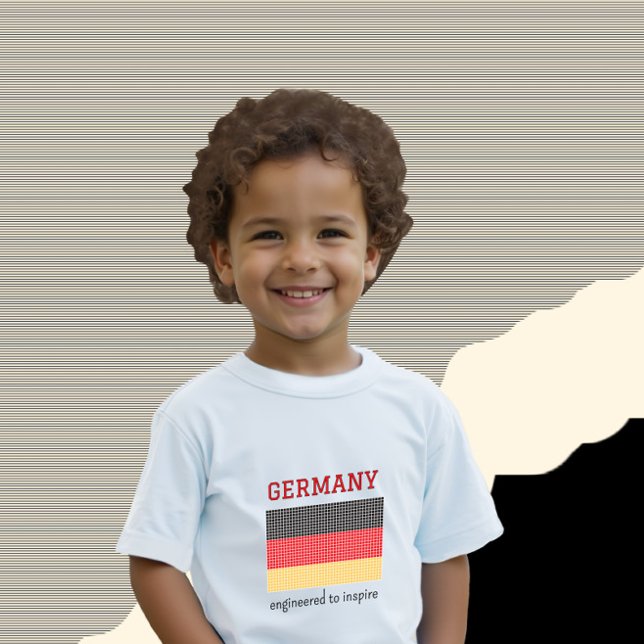 T-shirt Pour Bébé Drapeau de l'Allemagne (Créateur téléchargé)