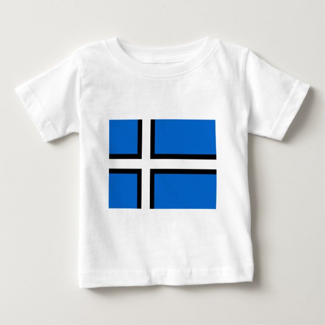 T-shirt Pour Bébé Drapeau de l'Estonie (proposé) (Devant)