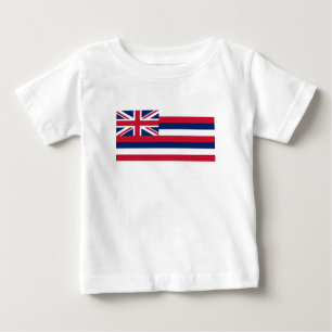 T-shirt Pour Bébé Drapeau de l'État d'Hawaii
