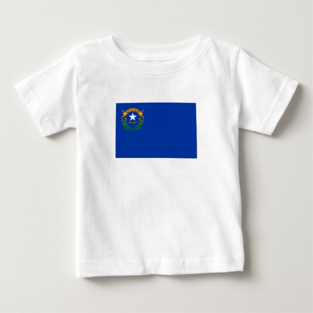 T-shirt Pour Bébé Drapeau de l'État du Nevada (Devant)