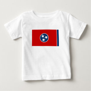 T-shirt Pour Bébé Drapeau de l'État du Tennessee