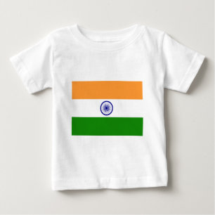 T-shirt Pour Bébé Drapeau de l'Inde - तिरंगा - भार