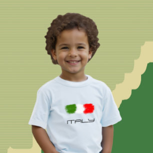 T-shirt Pour Bébé Drapeau de l'Italie