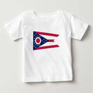 T-shirt Pour Bébé Drapeau de l'Ohio