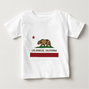 T-shirt Pour Bébé Drapeau de Los Angeles la Californie