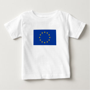 T-shirt Pour Bébé Drapeau de l'Union européenne