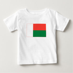 T-shirt Pour Bébé Drapeau de Madagascar