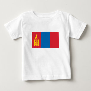 T-shirt Pour Bébé Drapeau de Mongolie