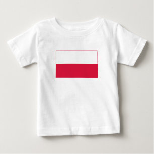 T-shirt Pour Bébé Drapeau de Pologne