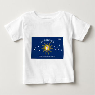 T-shirt Pour Bébé Drapeau de République de conque