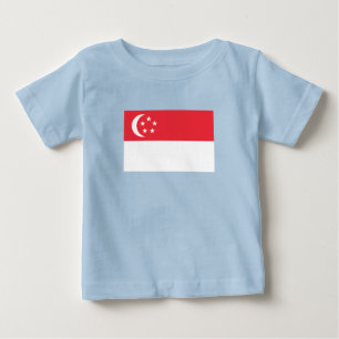 T-shirt Pour Bébé Drapeau de Singapour