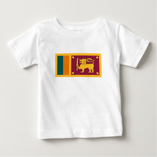 T-shirt Pour Bébé Drapeau de Sri Lanka