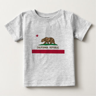 T-shirt Pour Bébé Drapeau d'État de Californie