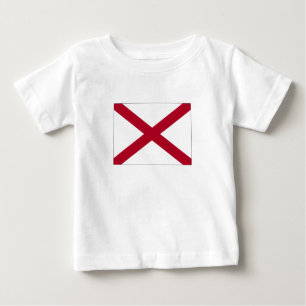 T-shirt Pour Bébé Drapeau d'État de l'Alabama