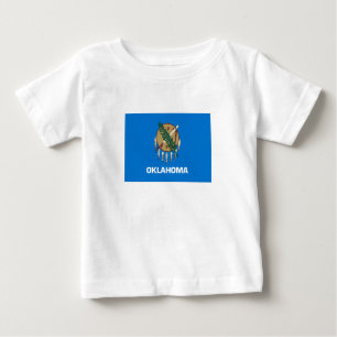 T-shirt Pour Bébé Drapeau d'État de l'Oklahoma