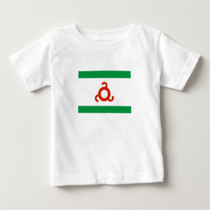 T-shirt Pour Bébé Drapeau d'Ingouchie