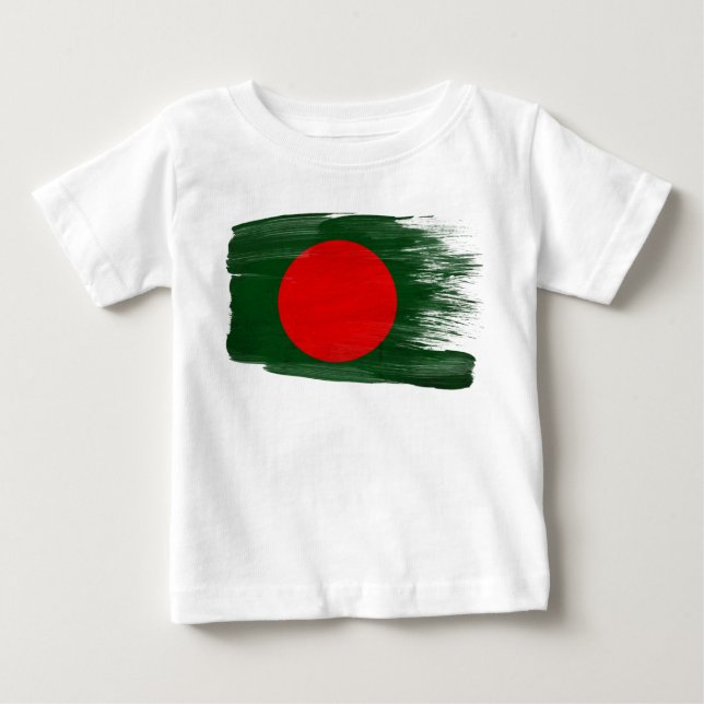 T-shirt Pour Bébé Drapeau du Bangladesh (Devant)