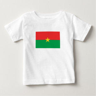 T-shirt Pour Bébé Drapeau du Burkina Faso patriotique