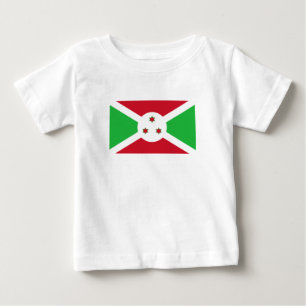 T-shirt Pour Bébé Drapeau du Burundi patriotique