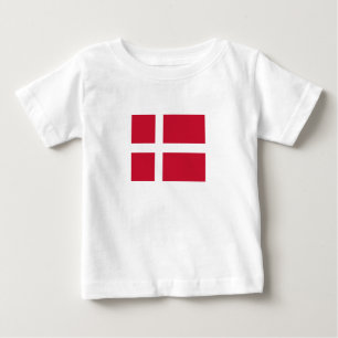 T-shirt Pour Bébé Drapeau du Danemark