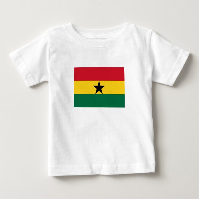 T-shirt Pour Bébé Drapeau du Ghana (Devant)