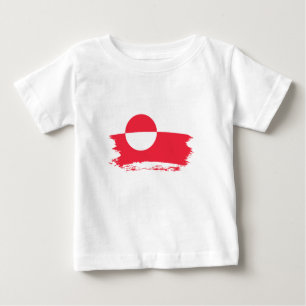 T-shirt Pour Bébé Drapeau du Groenland