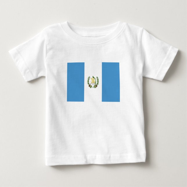 T-shirt Pour Bébé Drapeau du Guatemala (Devant)