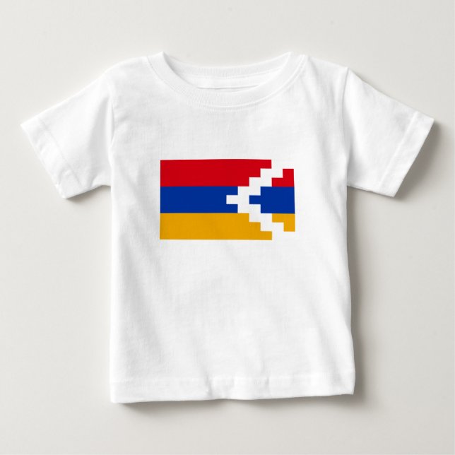 T-shirt Pour Bébé Drapeau du Haut-Karabakh (Devant)