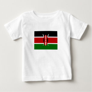 T-shirt Pour Bébé Drapeau du Kenya
