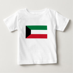 T-shirt Pour Bébé Drapeau du Koweït