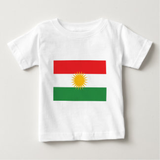 T-shirt Pour Bébé Drapeau du Kurdistan ; Kurde ; Kurde