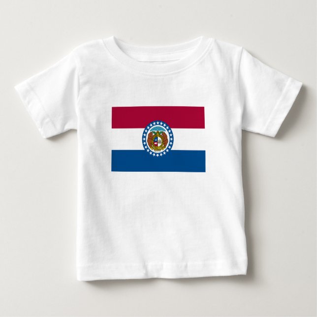 T-shirt Pour Bébé Drapeau du Missouri (Devant)