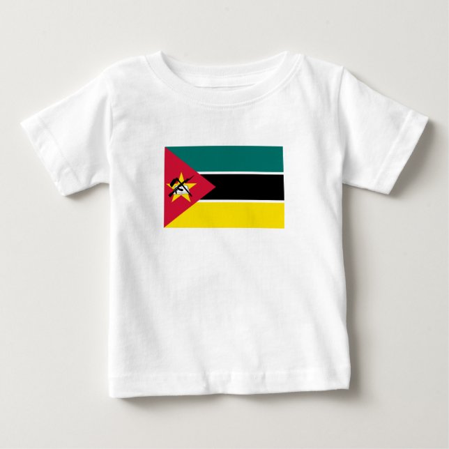 T-shirt Pour Bébé Drapeau du Mozambique (Devant)