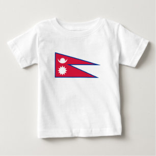 T-shirt Pour Bébé Drapeau du Népal