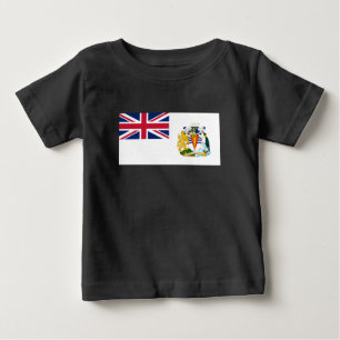T-shirt Pour Bébé Drapeau du territoire antarctique britannique