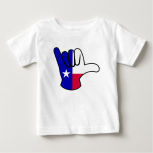 T-shirt Pour Bébé Drapeau du Texas Shaka