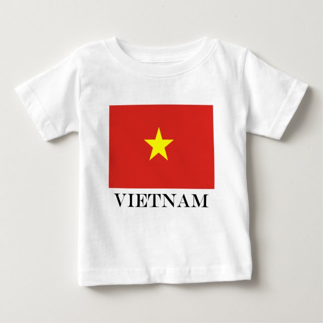T-shirt Pour Bébé Drapeau du Vietnam (Devant)