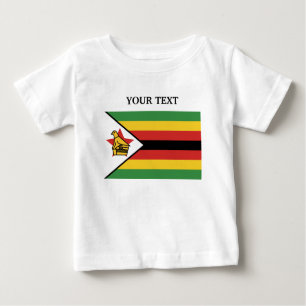 T-shirt Pour Bébé Drapeau du Zimbabwe