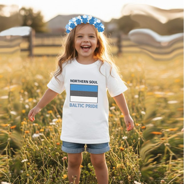 T-shirt Pour Bébé Drapeau estonien (Créateur téléchargé)