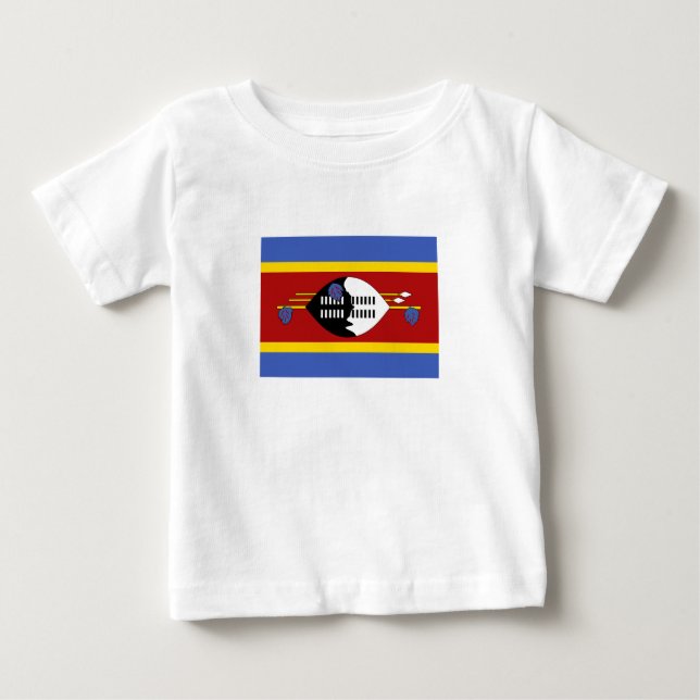 T-shirt Pour Bébé Drapeau Eswatini (Devant)
