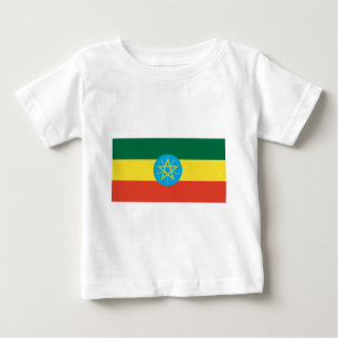 T-shirt Pour Bébé Drapeau éthiopien
