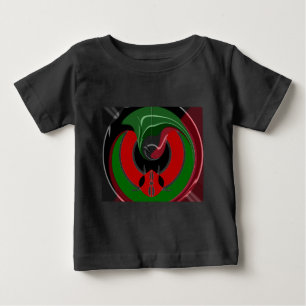 T-shirt Pour Bébé Drapeau Fluid Kenyan : Un design moderne