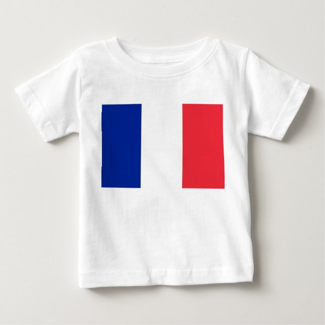 T-shirt Pour Bébé Drapeau français (France) (Devant)