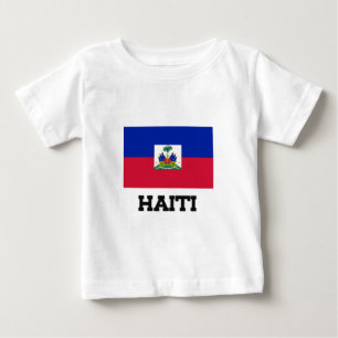 T-shirt Pour Bébé Drapeau Haïti