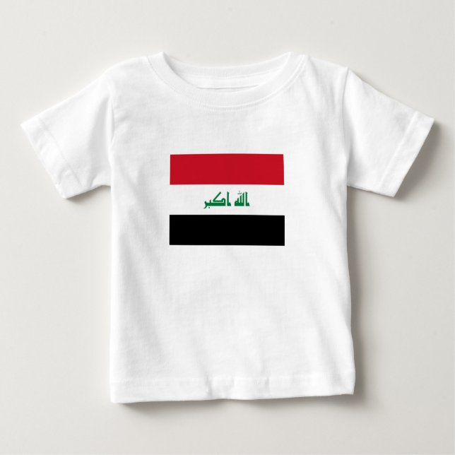T-shirt Pour Bébé Drapeau Iraq (Devant)