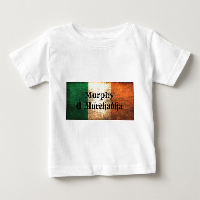 T-shirt Pour Bébé Drapeau irlandais Murphy (Devant)