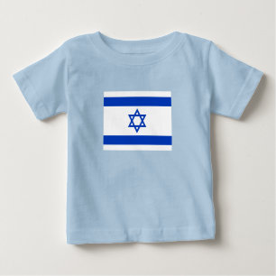T-shirt Pour Bébé Drapeau Israël