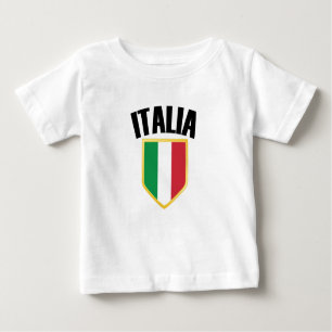 T-shirt Pour Bébé Drapeau Italia Crest Italie