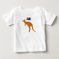 drapeau kangourou australien blanc
